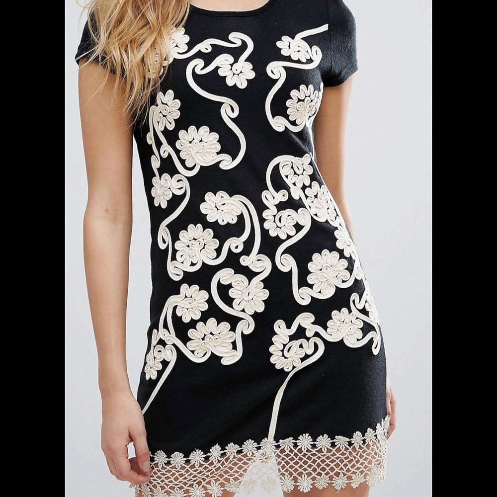 Jasmine London Crochet Shift Dress